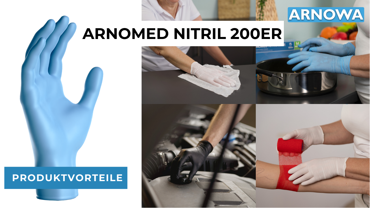 ARNOMED Nitril Handschuhe 200 Stk Thumbnail