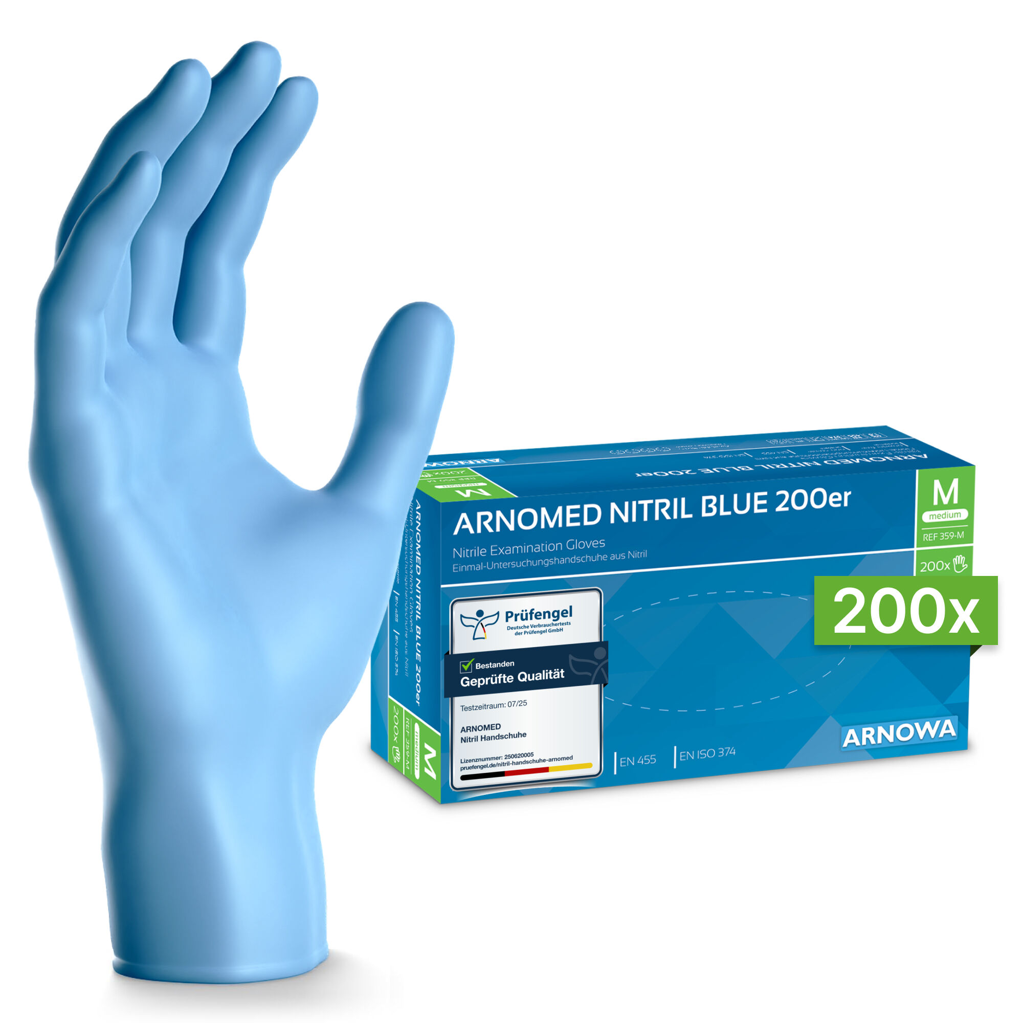 ARNOMED Nitril Handschuhe 200 Stk. Blau