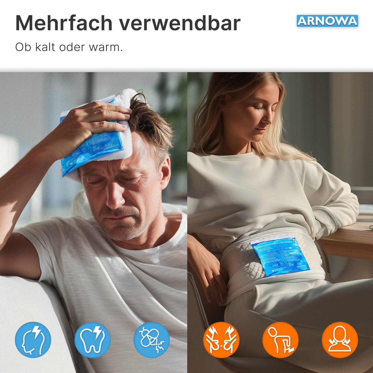 Kalt-/Warmpacks wiederverwendbar