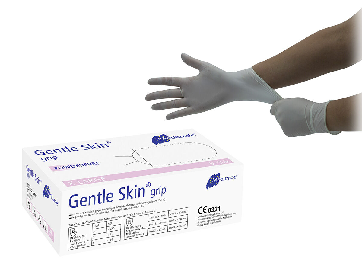 Meditrade Gentle Skin Grip - Latexhandschuhe Produktbild Meditrade Gentle Skin Grip