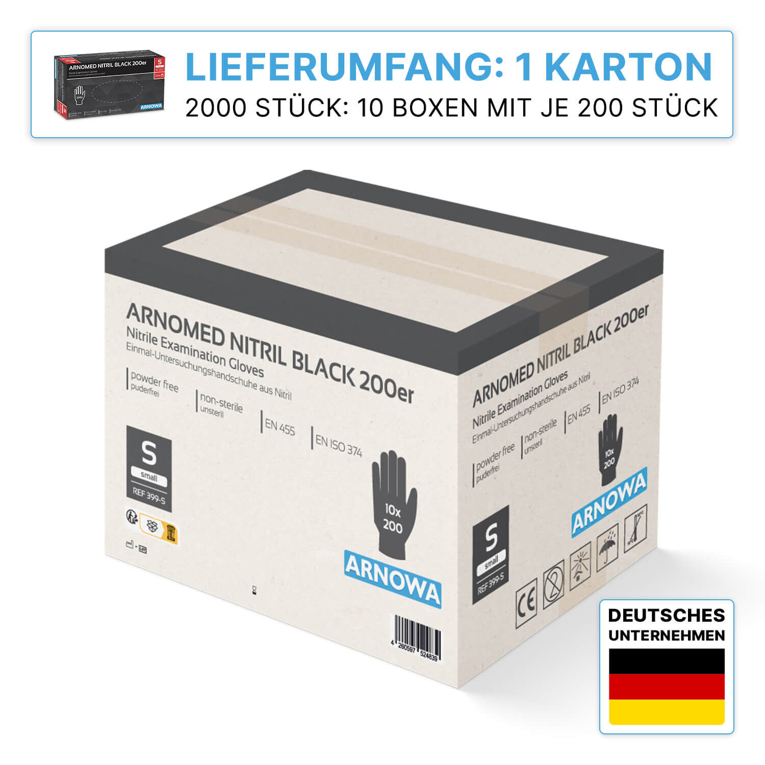 ARNOMED Nitril Handschuhe 2000 Stk ARNOMED Nitril Handschuhe 2000 Stk