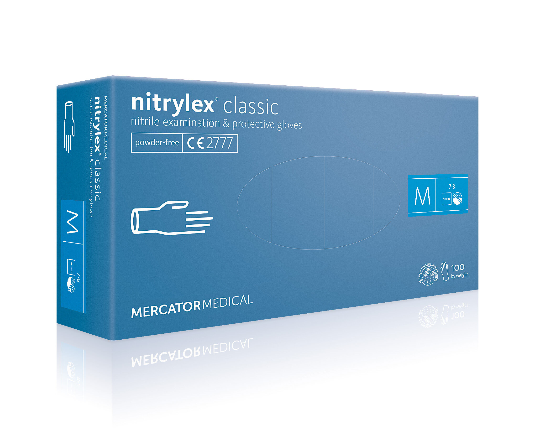 nitrylex classic blue - Nitrilhandschuhe puderfrei