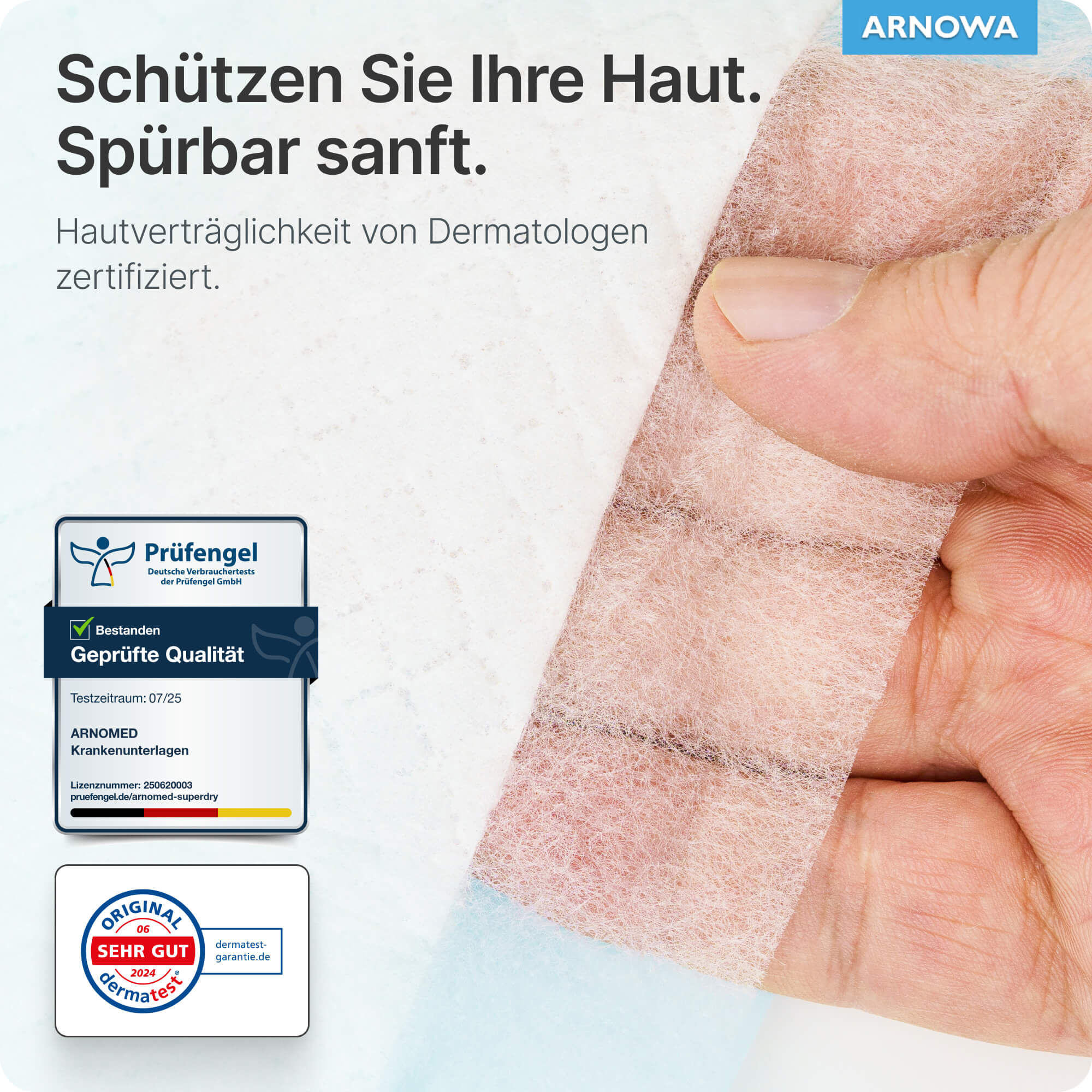 ARNOMED Krankenunterlagen PLUS Dermatest